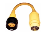 Marinco 110A Pigtail Adapter--30A Locking to 50A Locking