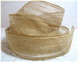 Natural Woven Jute Ribbon - 1.25"