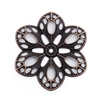 Antique Copper Filigree Flower - Set of 3