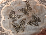 Bronze Tone Butterfly Set of 4