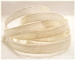 Cream Woven Jute Ribbon 3/8"