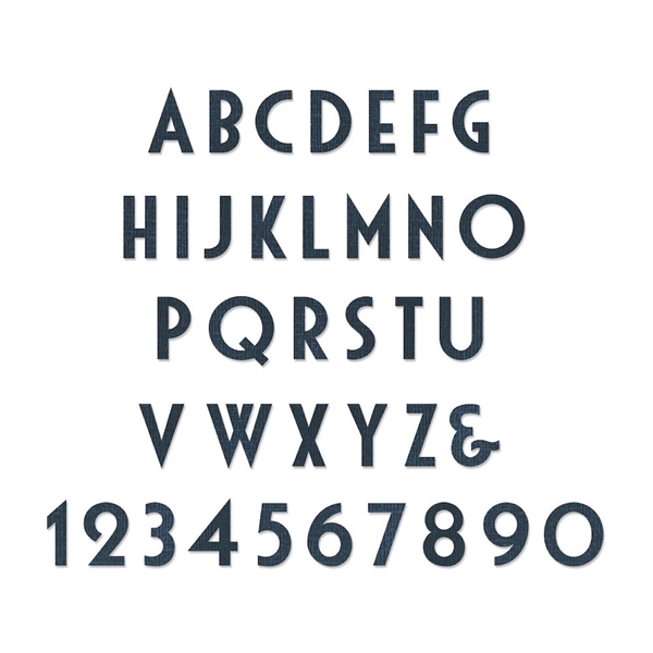 Sizzix Bigz XL Alphabet Die -  Deco by Tim Holtz 661815