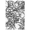 Sizzix Tim Holtz 3-D Texture Fades Embossing Folder - Skulls 665771