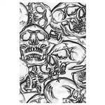 Sizzix Tim Holtz 3-D Texture Fades Embossing Folder - Skulls 665771