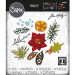 Sizzix Tim Holtz Thinlits Dies - Modern Festive 666069