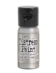 Ranger Tim Holtz Metallic Distress Paint - Brushed Pewter TDF52968