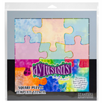 Dylusions Stencil Square Puzzle Template DYPZS