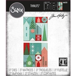 Sizzix Tim Holtz Christmas 2023 Thinlits Die Set - Holiday Blocks 666335