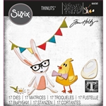 Sizzix Tim Holtz Vault 2024 Thinlits Die Set - Bunny + Chick 666561