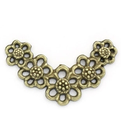 Bronze Floral Corners - Set of 4