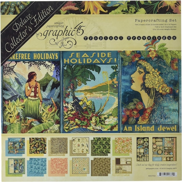 Graphic 45 - Tropical Travelogue 12 X 12  Deluxe Collector's Edition 4501723