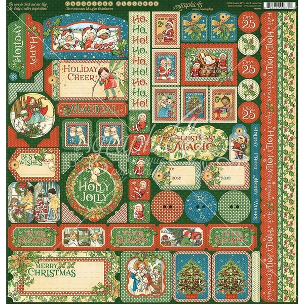 Graphic 45 - Christmas Magic Stickers 4501740