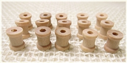 Mini Wooden Spools - 3/8" Tall