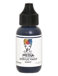 Dina Wakley Media Acrylic Paint  - Night, 1oz Bottle