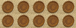 Rusted Metal Embellishments - Rusted Bottle cap Set