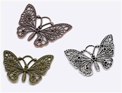 Butterfly Set of 3 - Copper, Silver & Bronze