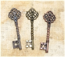 Metal Keys - Copper, Gunmetal, Bronze