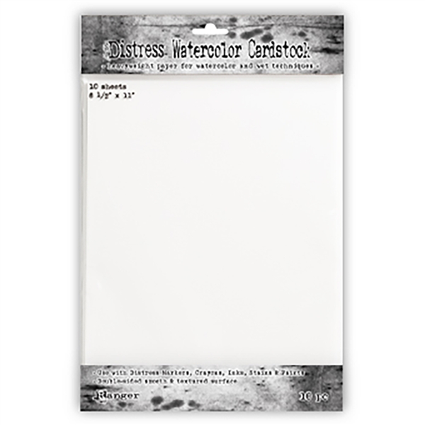 Ranger Tim Holtz  Distress Watercolor Cardstock 8.5x11 inches - TDA53927