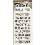 Tim Holtz Layering Stencils - Halloween THS027