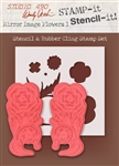 Stampers Anonymous Studio 490 Wendy Vecchi Stamp it Stencil It Mirror Flowers 1 WVSTST026