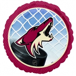 Phoenix Coyotes Metallic Balloons | Party Supplies