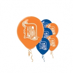 Detroit Tigers Latex Balloons | Party Supplies