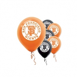 San Francisco Giants Latex Balloons | Party Supplies