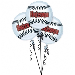 Arizona Diamondbacks 3-Pack Balloons | Party Supplies