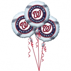 Washington Nationals 3-Pack Balloons | Party Supplies