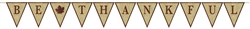 Be Thankful Burlap Pennant Banner w/Glitter | Party Supplies