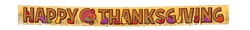 Thanksgiving Foil Fringe Banner w/Paper Letters | Party Supplies