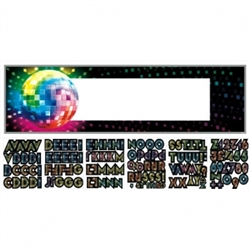 Disco Fever Personalize It! Giant Sign Banner | Party Supplies