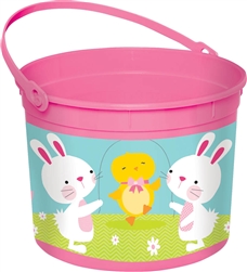 Easter Large Pink Bucket | Party Supplies