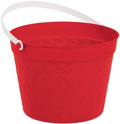 Red Weave Bucket | Easter