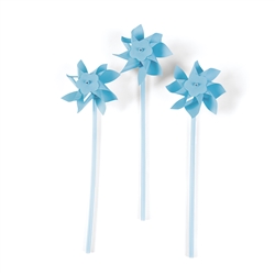 Light Blue Pinwheels | Party Supplies