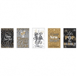 Happy New Year Bottle Labels | Party Supplies