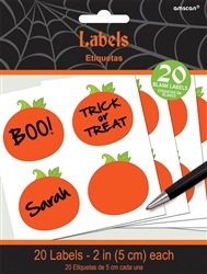 Halloween Pumpkin Labels | Halloween Party Supplies