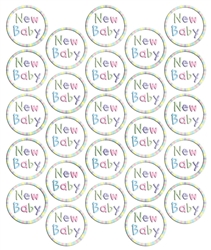 New Baby Metallic Seals | Party Supplies