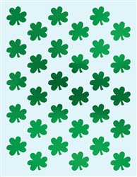Metallic Shamrock Sticker Sheets | St. Patrick's Day supplies
