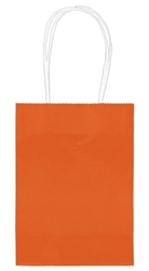 Orange 5" Kraft Bag | Party Supplies