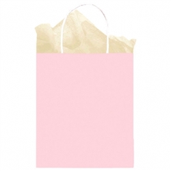 Pink Solid Medium Kraft Bags | Party Supplies