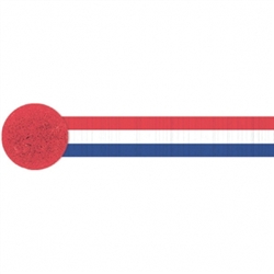 Patriotic Crepe Streamer | Party Supplies