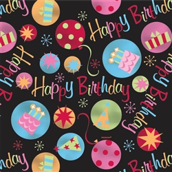 Neon Dots Gift Wrap | Party Supplies