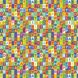Happy Birthday Checkerboard Gift Wrap | Party Supplies