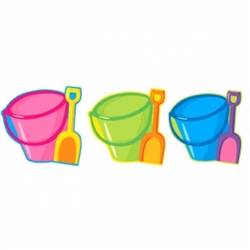 Pail & Shovel Cutout | Luau Party Supplies