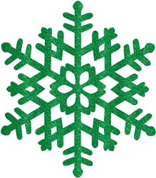Green Large Snowflake Decoration | Party Supplies