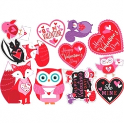 Valentine Woodland Friends VP Cutouts | Party Supplies