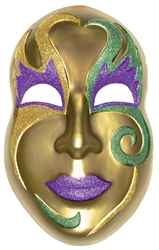 Mardi Gras Jumbo Face Mask | Masquerade Party Apparel