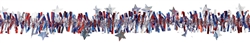 Patriotic Value tinsel Garland | Party Supplies