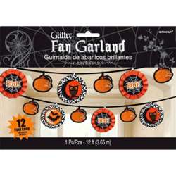 Modern Halloween Fan Banner Garland